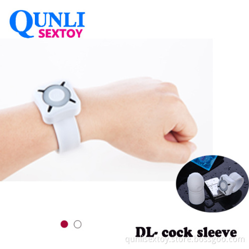 Adult products Manufacturer watch style remote control vibrating penis Cock Sleeves Silicone Sex Toys Sex Products